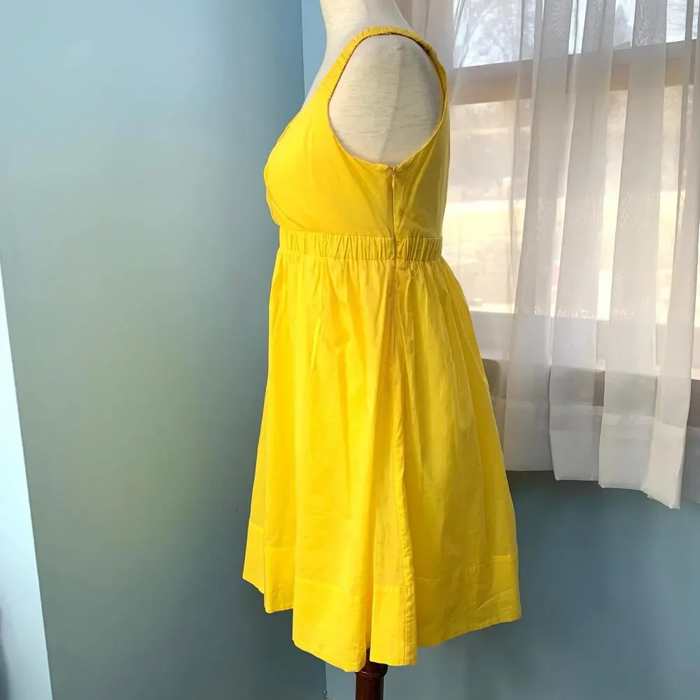 Calvin Klein Yellow Sleeveless Dress Size 6 - Picture 3 of 8